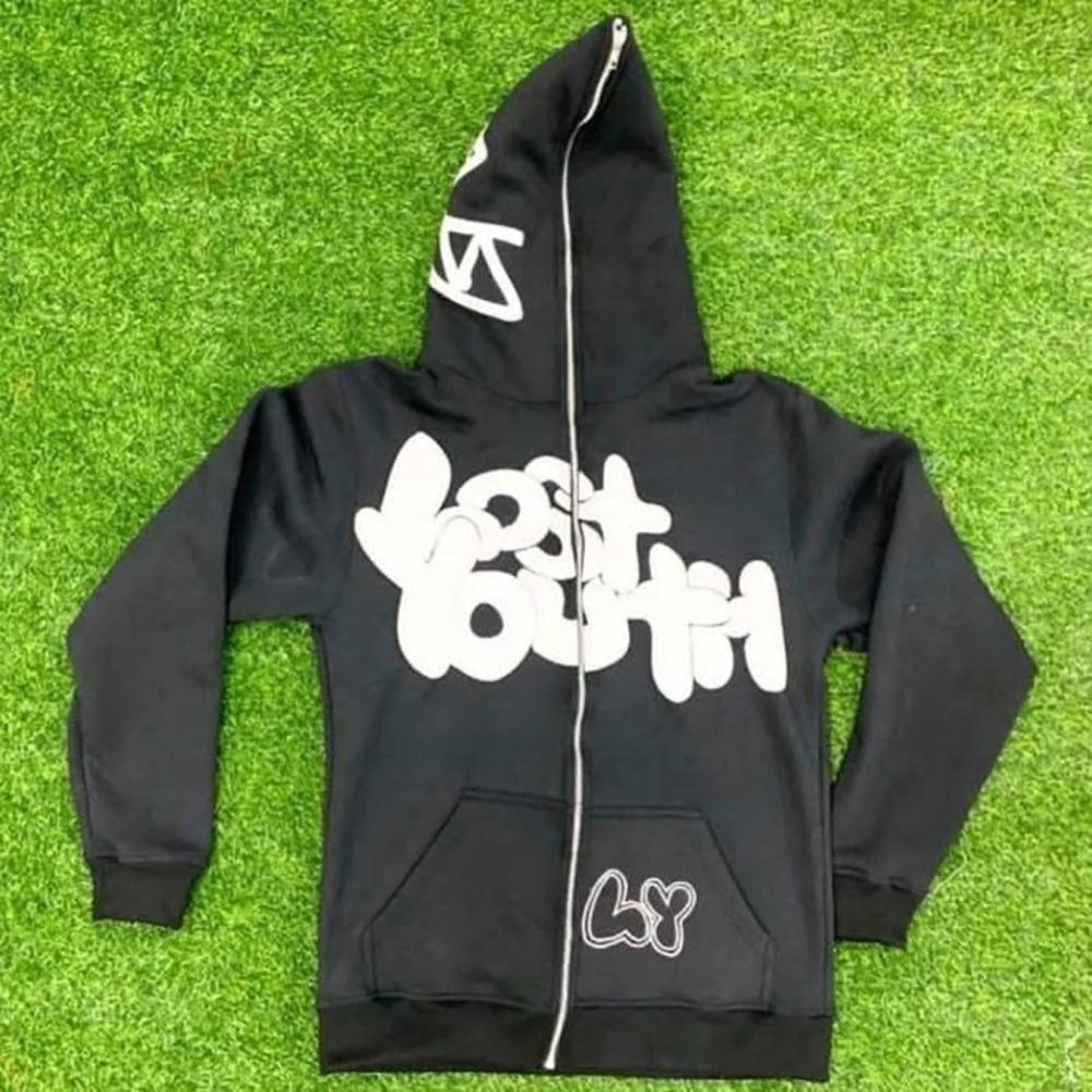 Customized Puff Printing Full Zipper Hoodie