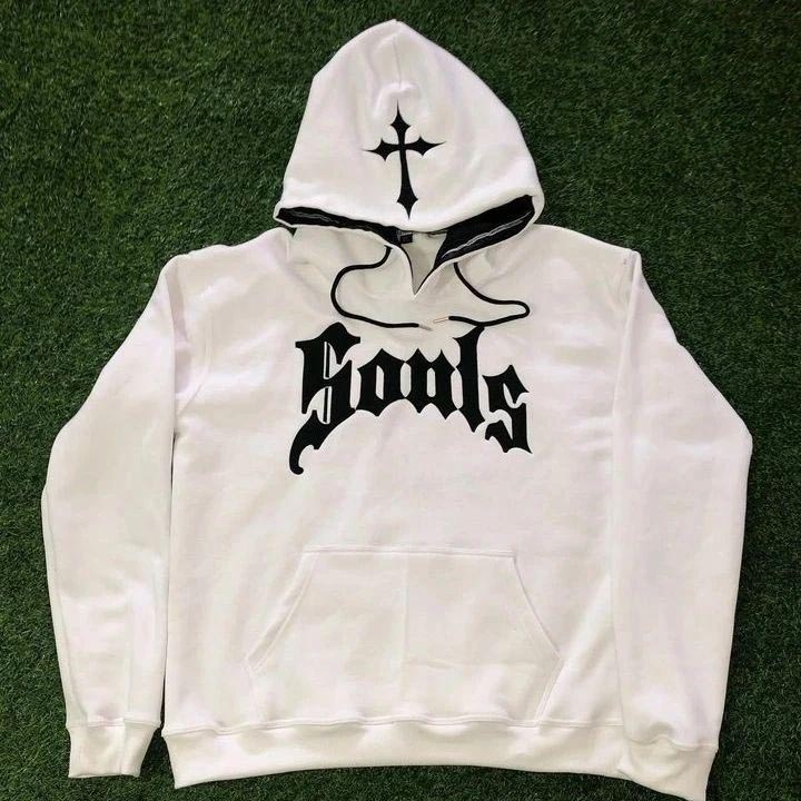 Customized Pullover White Hoodie