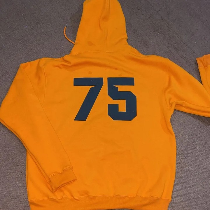 Customized Pullover Orange Hoodie