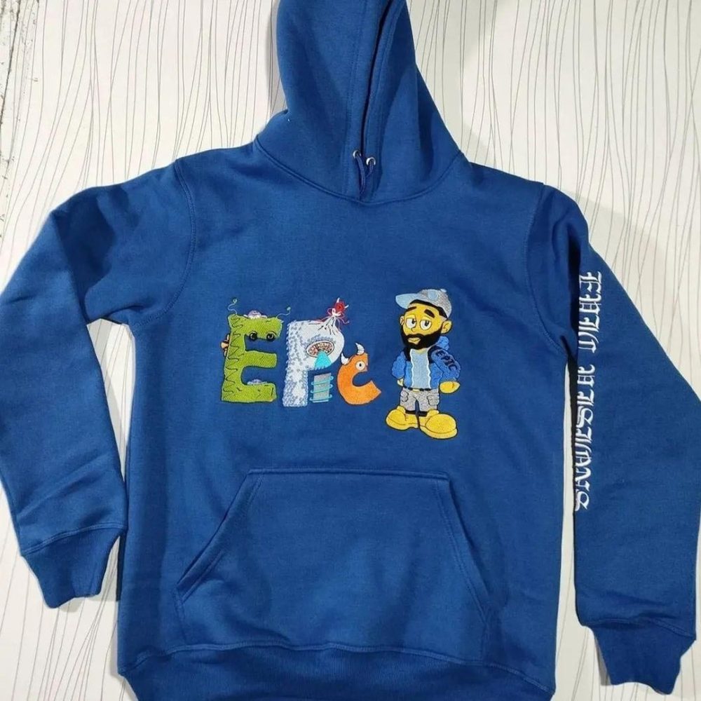 Customized Embroidery Pullover Hoodie