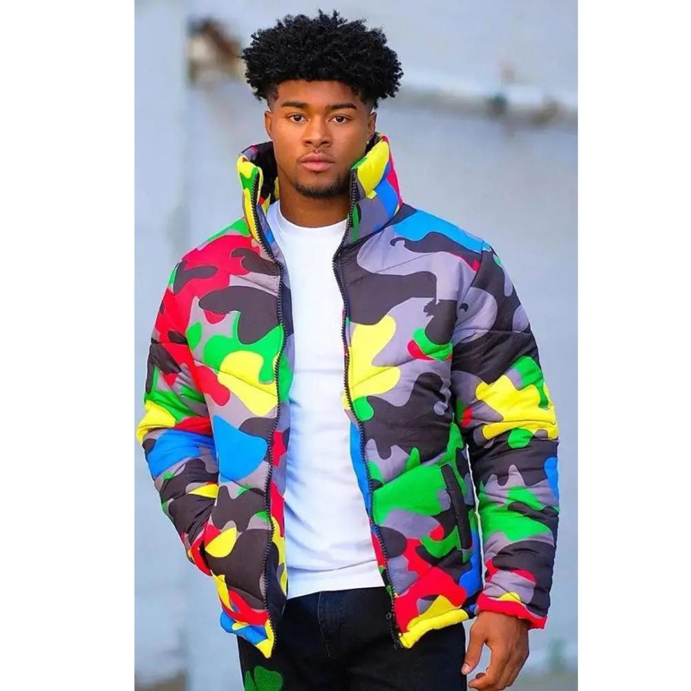 Customized Multi Color Puffer Jacket