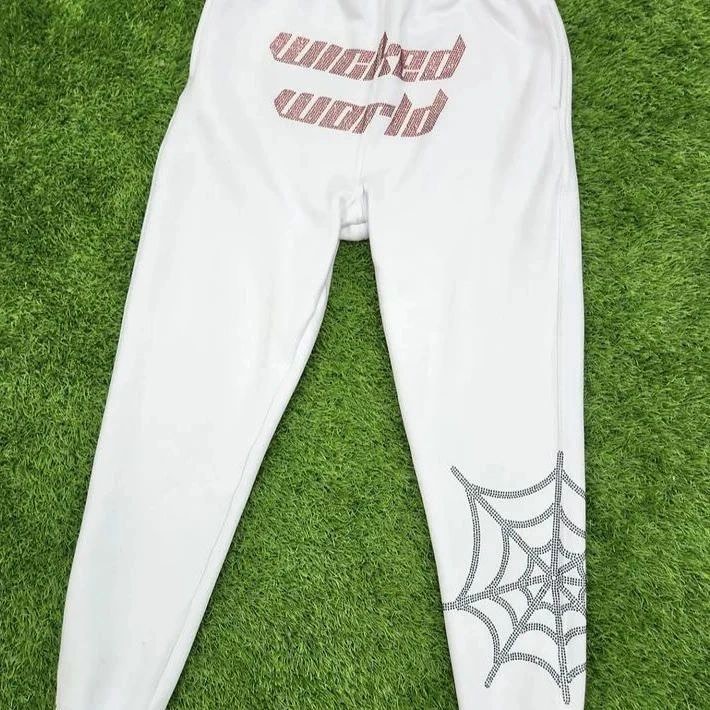 Customized Puff Printing Flared Trouser