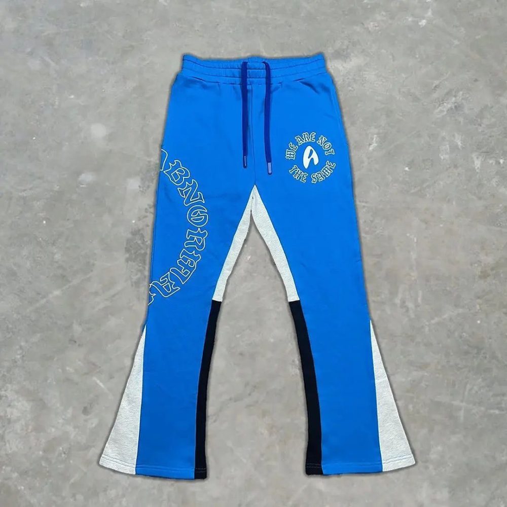 Customized Puff Printing Flared Trouser